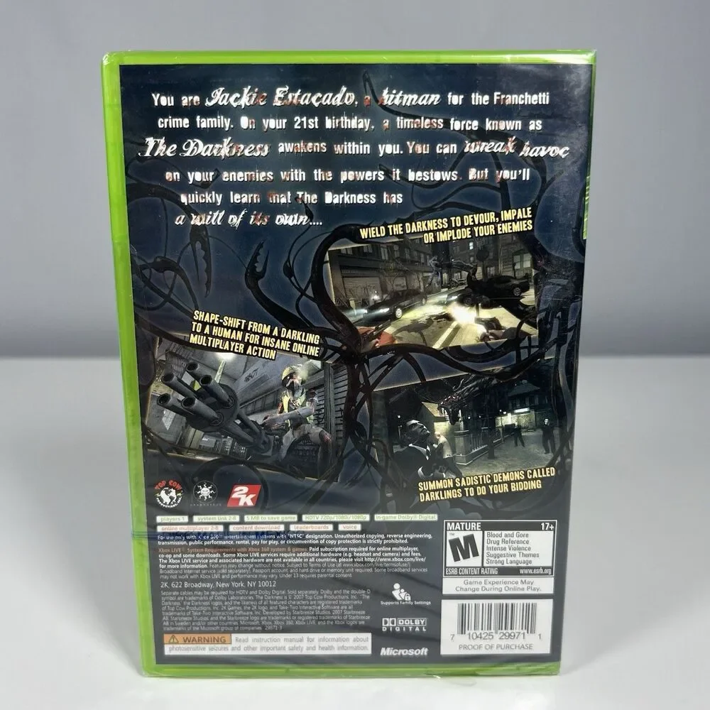 The Darkness Xbox 360 BRAND NEW FACTORY SEALED Unopened